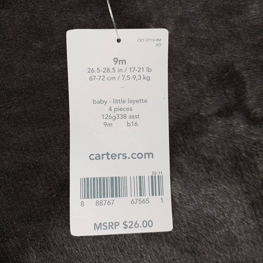Carter’s 4 piece bodysuit set - Picture 2 of 6